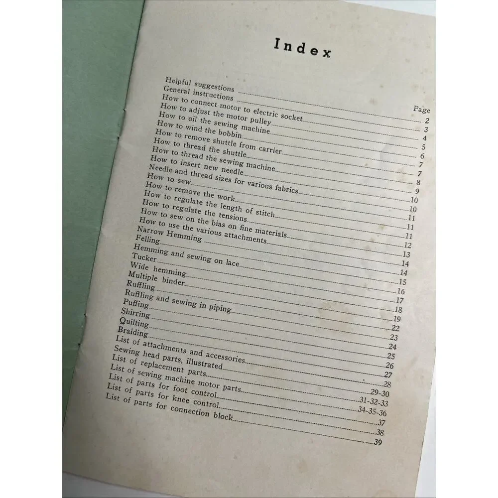 EXP. B. T. Electric Sewing Machine Instruction Book Manual Parts History PB